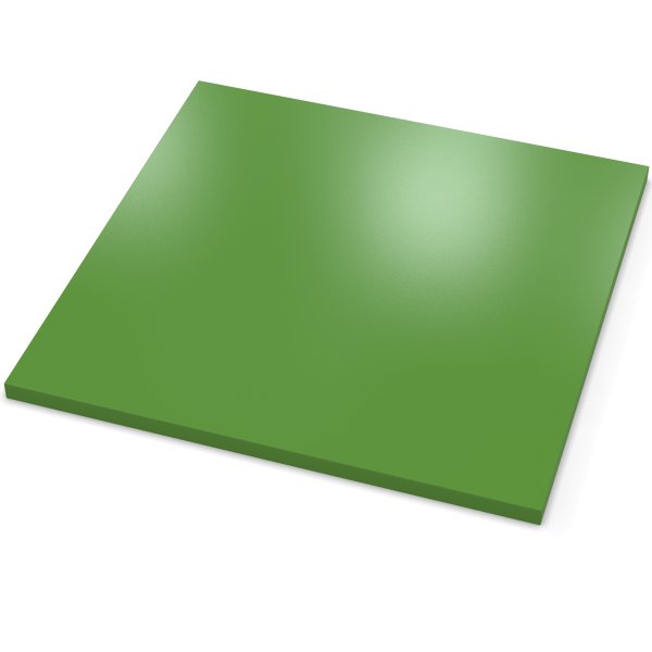 Dekor Spanplatte 19mm Tischplatte grün melaminharzbeschichtet mit ABS Kante Umleimer