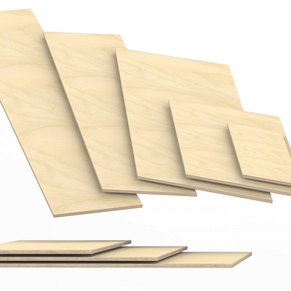 1 Platte Sperrholz Multiplex Birke  15mm 30 x 30 cm 29,9€/m² Holzplatte 