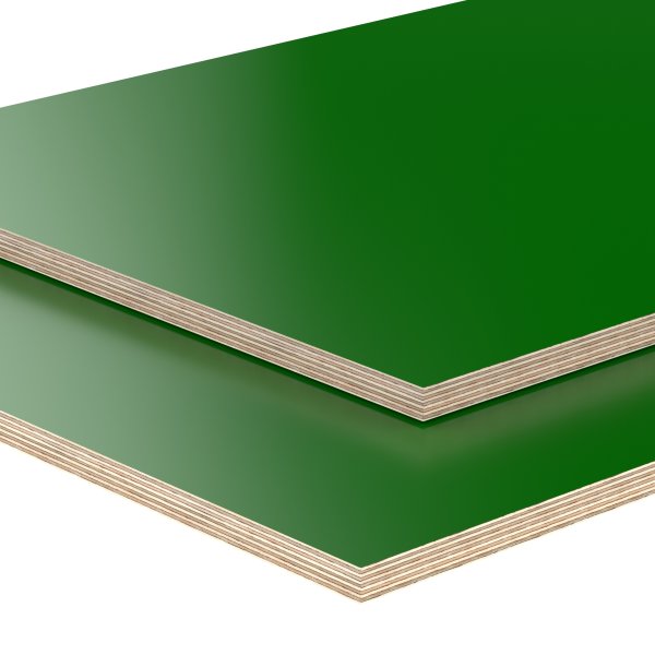 Multiplexplatte Holzplatte Tischplatte Birke melaminbeschichtet grün