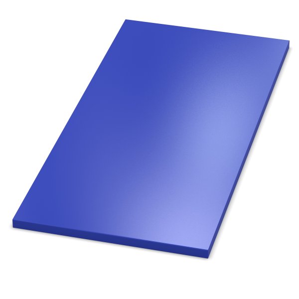 Dekor Spanplatte 19mm Tischplatte blau melaminharzbeschichtet mit ABS Kante Umleimer
