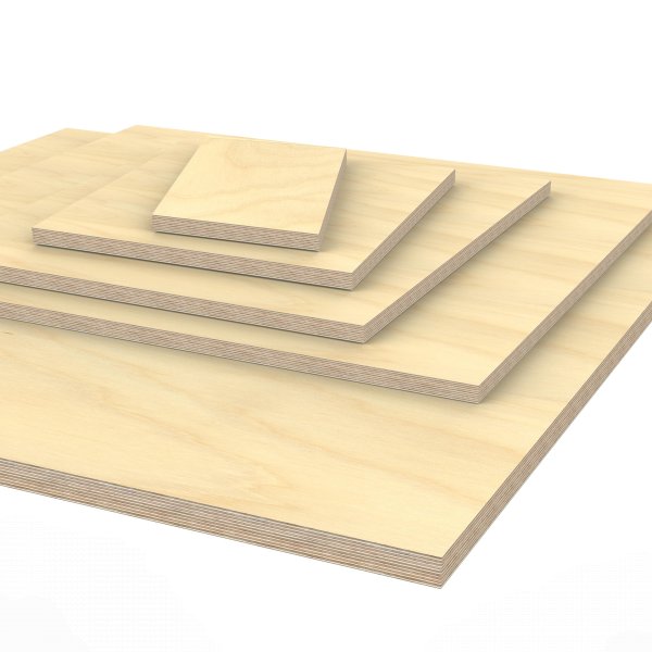3 Platten Sperrholz Multiplex Birke  5mm 100 x 50 cm 11,4€/m² Holzplatte 