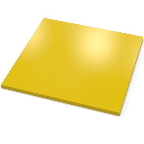 Dekor Spanplatte 19mm Tischplatte gelb melaminharzbeschichtet mit ABS Kante Umleimer